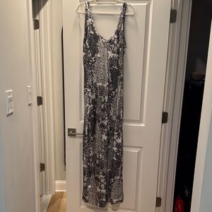 Free People Black and White Maxi Dress